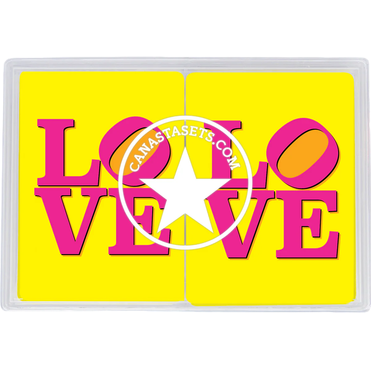 Colorful PVC Canasta Plastic Playing Cards