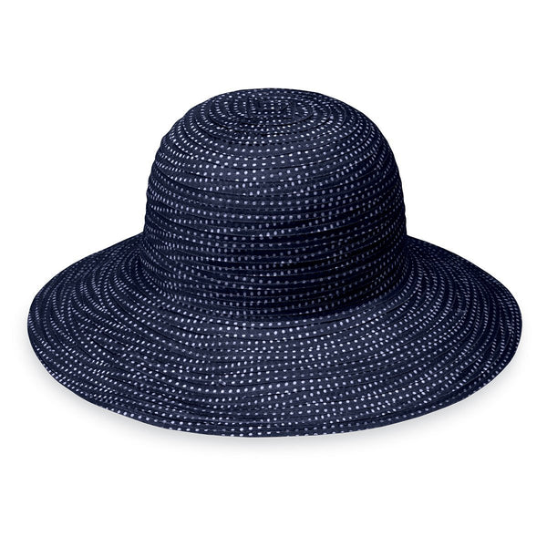 Petite Navy with white dots Scrunchi hat
