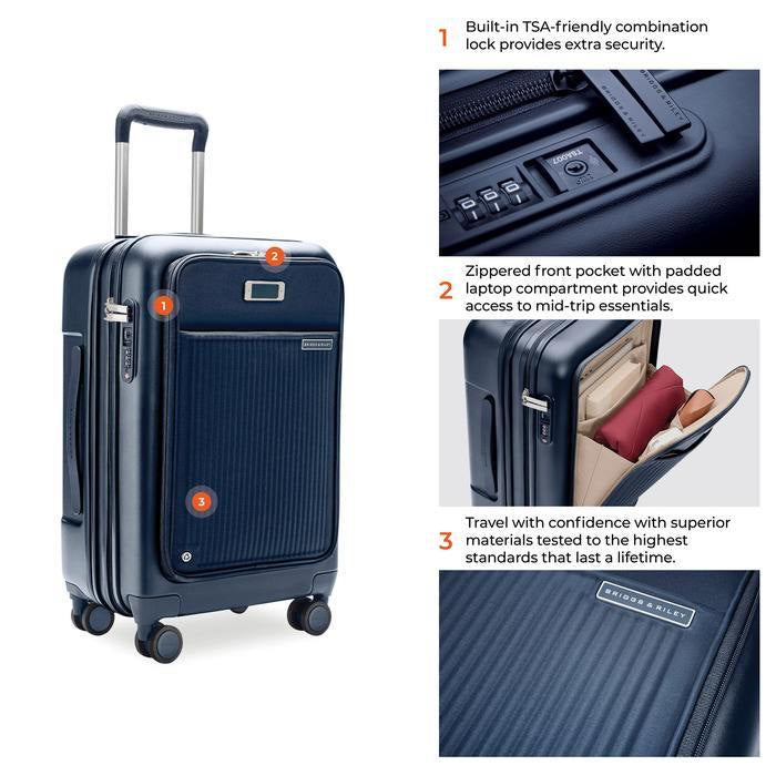 Sympatico 3.0 Essential 22" Front Pocket Carry-on Expandable Spinner