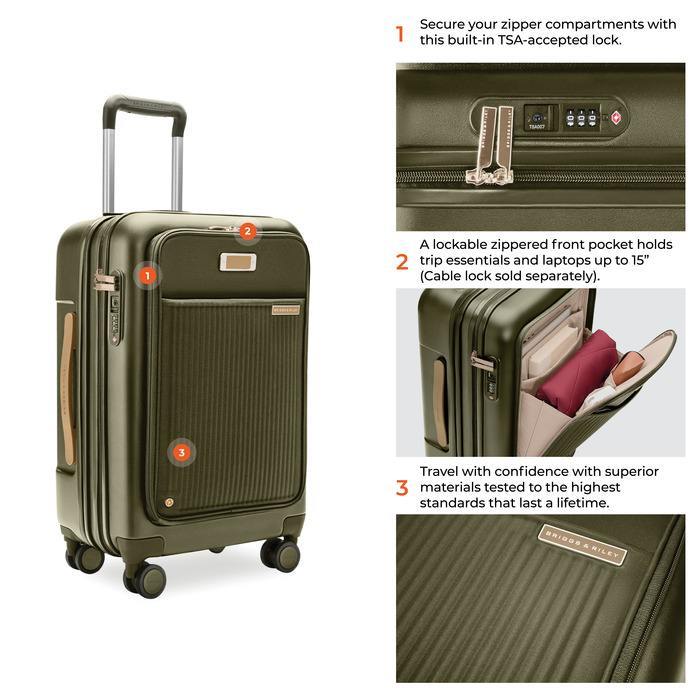 Sympatico 3.0 Essential 22" Front Pocket Carry-on Expandable Spinner