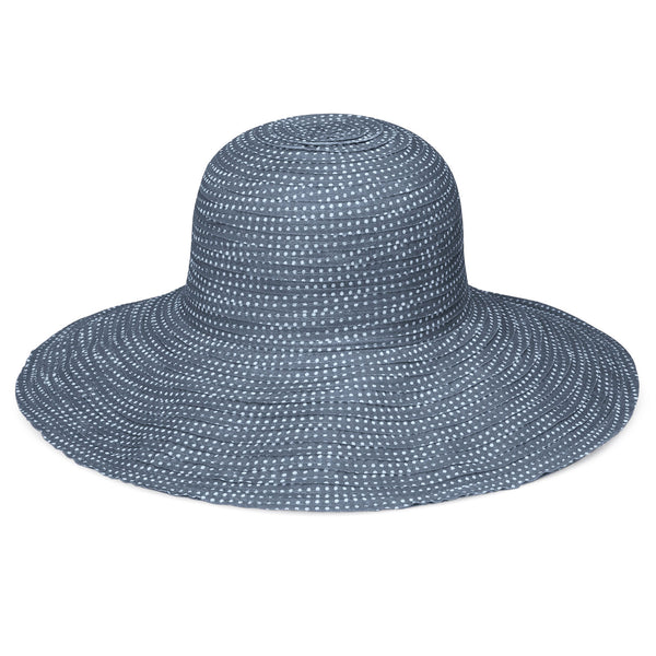 Slate with white dots Scrunchi hat