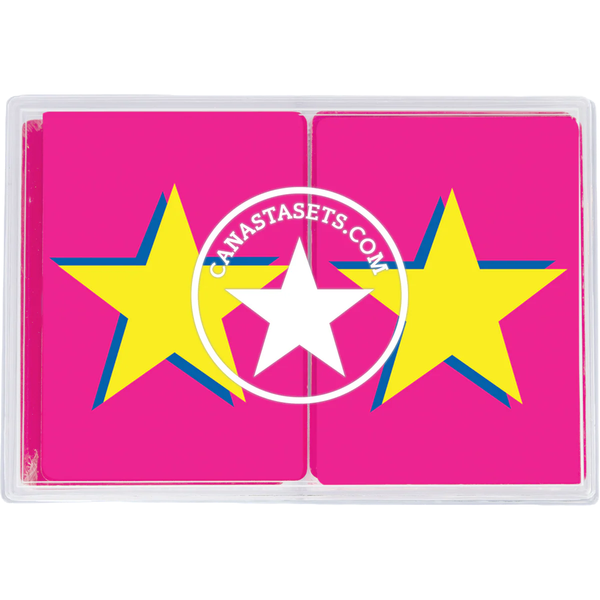 Colorful PVC Canasta Plastic Playing Cards