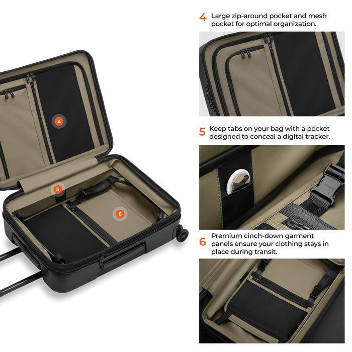 ZDX Global 21“ Hardside Carry-On Expandable Spinner