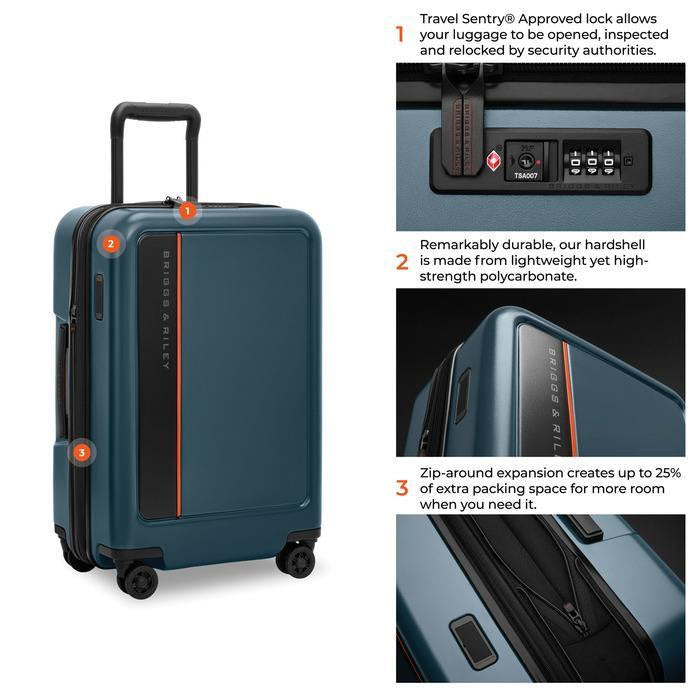 ZDX Essential 22“ Hardside Carry-On Expandable Spinner