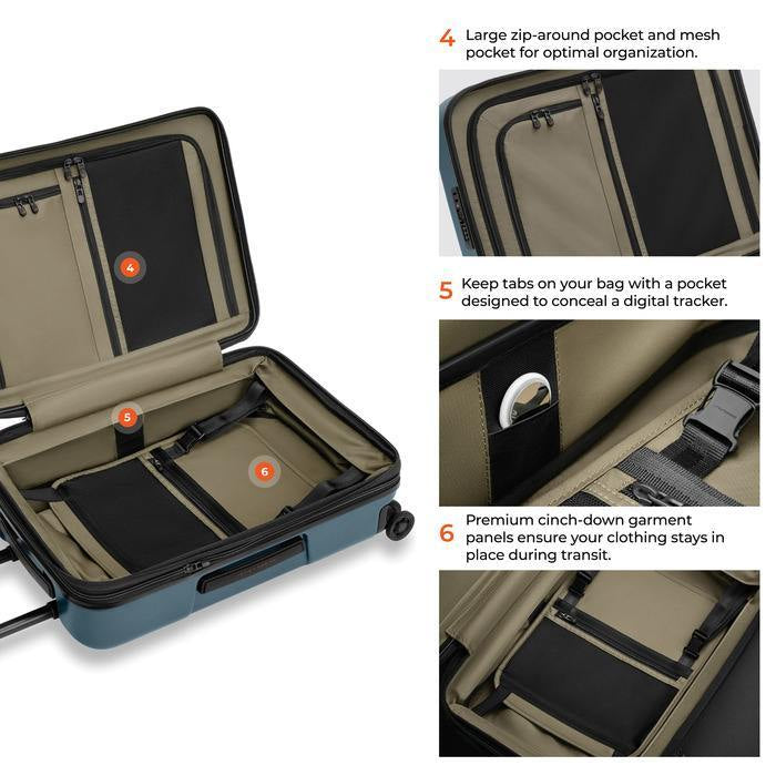 ZDX Essential 22“ Hardside Carry-On Expandable Spinner