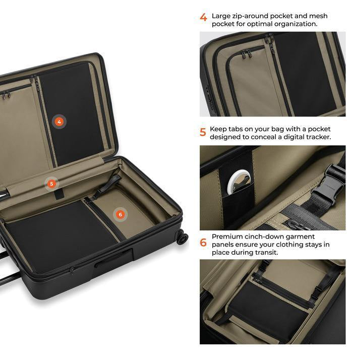 ZDX Large 30” Hardside Expandable Spinner