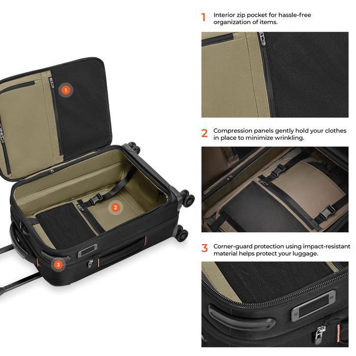 ZDX Global 21" Carry-on Expandable Spinner
