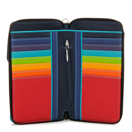Zip Round Multi Purse with Shoulder Strap  